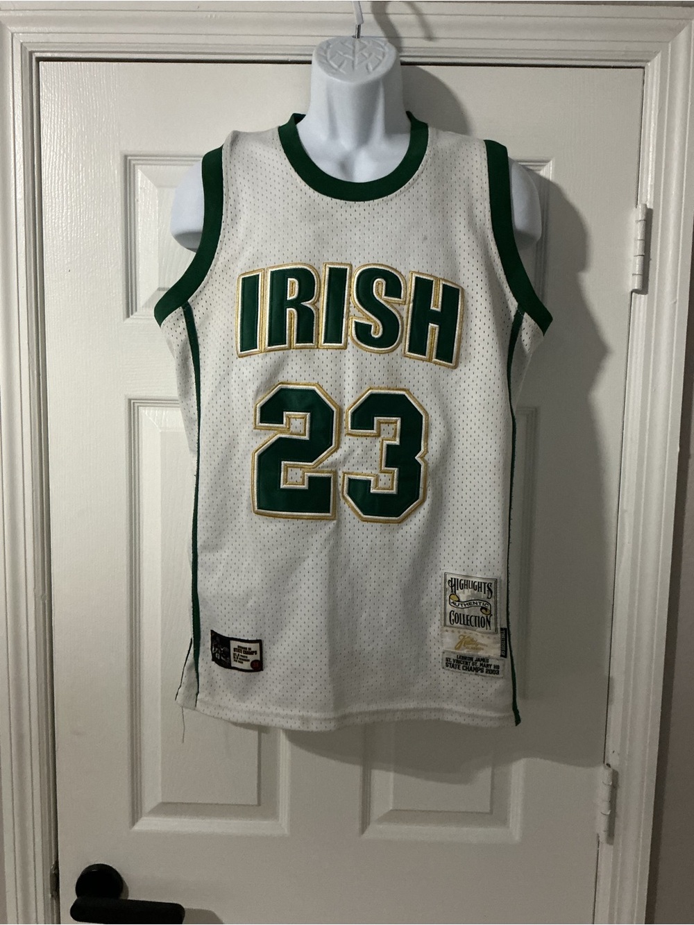 LeBron James St. Vincent St. Mary Irish #23 Basketball Jersey